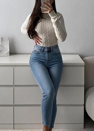 100% бавовна 👖 джинси h&amp;m 💙 высокая посадка ⚡ джинсы скинни xs/s