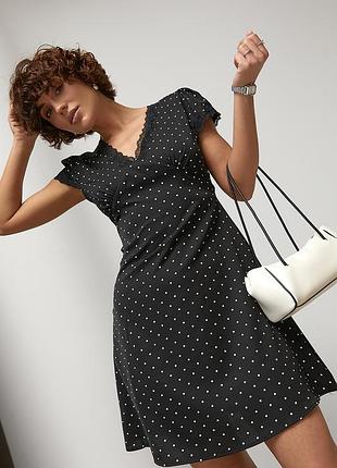 Чорна замшева сукня туніка zara