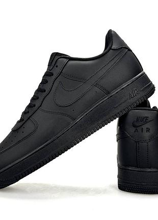 Чоловічі кросівки nike air force 1 big size all black