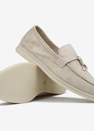 Лофери жіночі l*r* p*a*a prem*um beige арт 29001