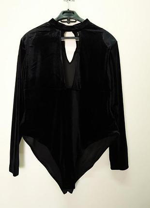 Комбідрес жіночий велюр h&m xl чорний (726)
