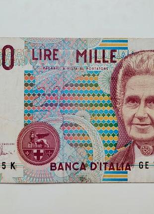 1000 лир 1990 года, итальялия