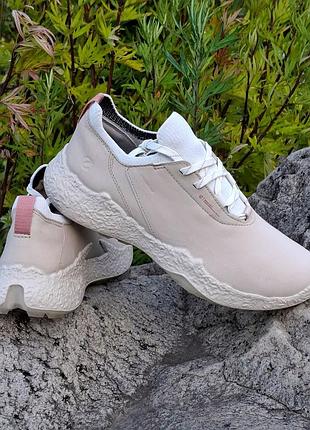 Жіночі шкіряні кросівки ecco w golf biom h5 waterproof, 40р.