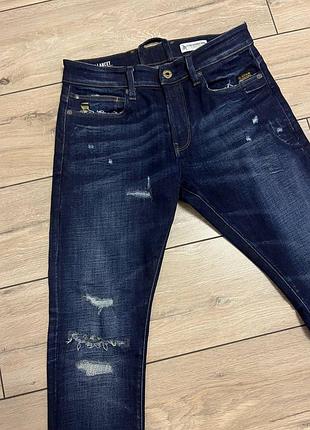 Мужские джинсы скинни g-star raw lancet skinny w31 l30 синие