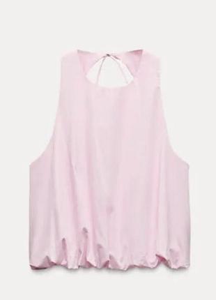 Топ-блуза zara bubble hem