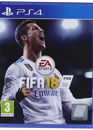 Дисковая версия игры fifa 18 (ps4) б/у cusa07994