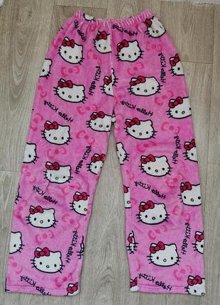 Теплі домашні штани hello kitty