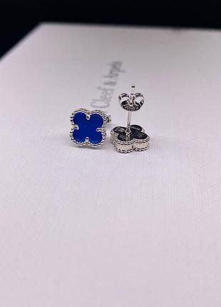 💎new💎брендовые серьги mini van cleef, vca , клевер 🍀 с логотипом