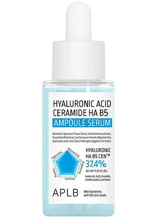 Ампульная сыворотка с гиалуроновой кислотой, керамидами и витамином b5 aplb hyaluronic acid ceramide ha b5 ampoule serum, 40 мл