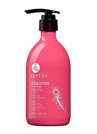 Шампунь luseta beauty keratin shampoo с кератином предназначен для сухих, поврежденных, окрашенных волос.