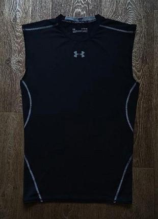 Черная мужская спортивная компрессионная майка under armour размер xl