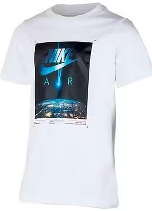 Біла бавовняна футболка nike 8-10 років, 128-137 см