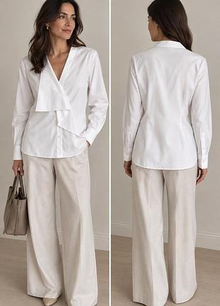 Сорочка блуза біла жіноча laurel, р38-40/м-l