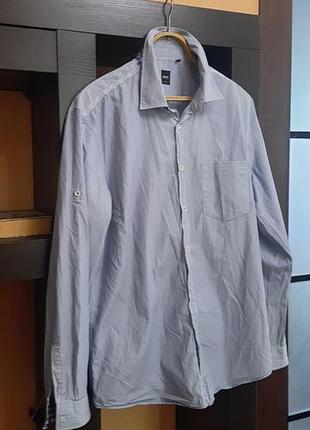 Мужская рубашка hugo boss slim fit