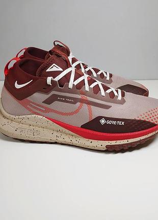 Кросівки nike react pegasus trail 4 gtx dj7926-200 goretex taupe/red 44 р. оригінал