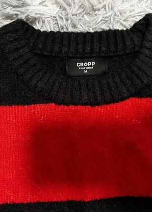Смугастий светр cropp 2