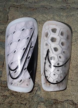 Щитки футбольные найк nike белые mercurial lite меркуриал