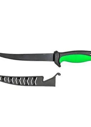 Филейный нож, филейный нож для рыбы, нож для разделки филе coated fillet knife 28,5см
