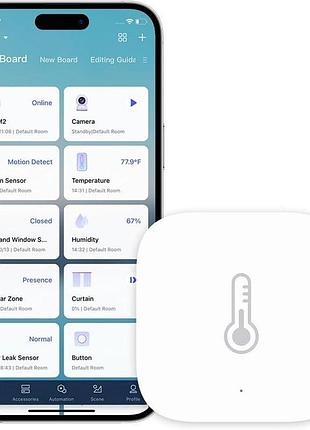 Датчик температуры и влажности aqara zigbee, 1 шт, термометр-гигрометр