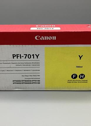 Картридж canon pfi-701y yellow — новый, оригинал