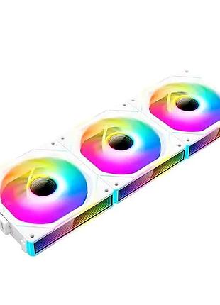 Вентилятор jungle leopard argb s12025-rf 120 мм для пк 3 шт белая система охлаждения 2000 об/мин 29 дб