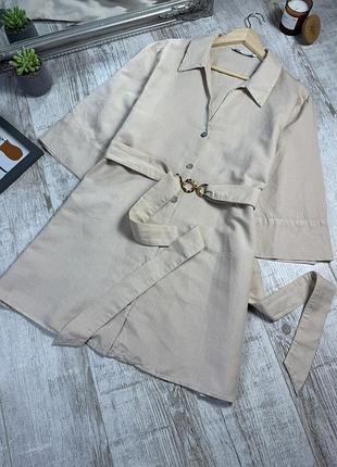 Льняное платье от zara