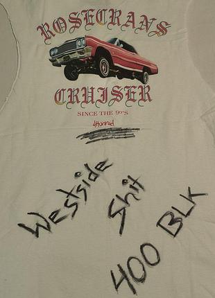 Vintage 4 hunnid cotton - rosecrans 400 cruiser - стильная реперская культовая майка - l