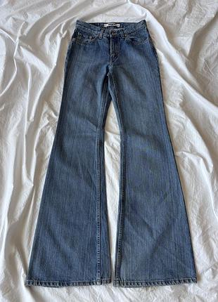 Жіночі джинси кльошні на високій посадці flared bootcut jeans