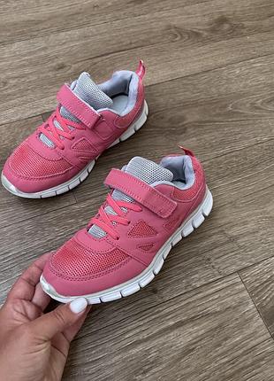 Дитячі рожеві кросівки для дівчинки by aldi, р.36, устілка 23см.