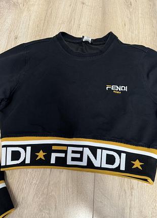 Вкорочений світшот fendi