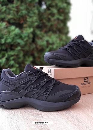 Salomon xt pu. re advanced gore-tex черные с оранжевым