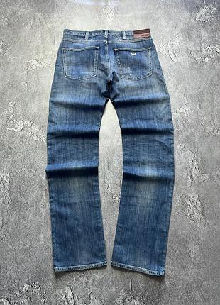 Vintage винтажные джинсы armani jeans армани джинс big metal logo size 33/34 размер 33/34
