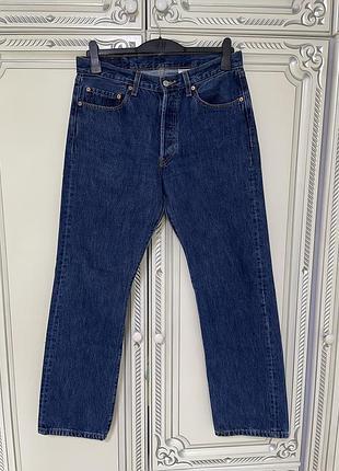 Чоловічі класичні базові джинси levi’s 501 33x32 оригінал