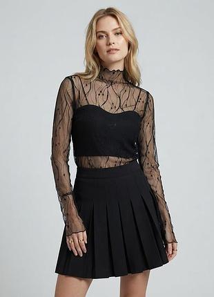 Прозора кофтинка чорна (30к020)