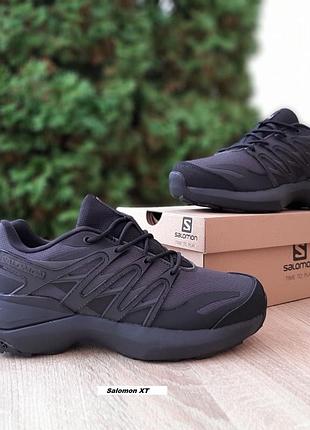 Salomon xt pu. re advanced gore-tex серые с черным