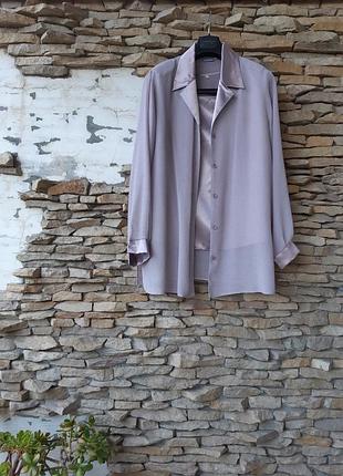 Шикарный блузон с топом большого размера