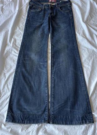 Жіночі кльошні джинси на низькій посадці flared bootcut jeans