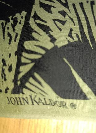 Премиальный отрез ткани john kaldor (оскозной штапель, тропический принт).