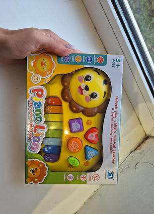 Музыкальная игрушка «piano lion» пианино львенок, новый