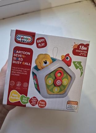 Развивающая игрушка «cartoon seven-sided busy ball» aiyingle