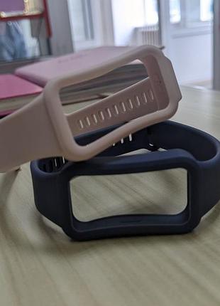 Коплект ремешок на смарт часы на фитнес браслет xiaomi mi band 8 aktiv и 6 ме бэнд