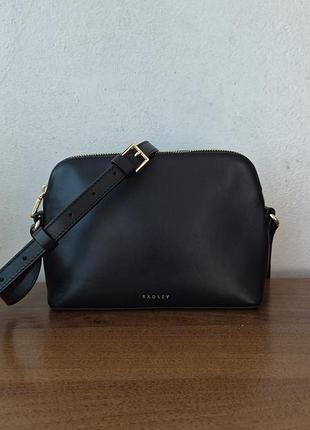 Шкіряна сумка кросс-боді radley london bow street small ziptop (стан нової)