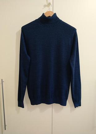 Гольф next хлопок синяя водолазка tommy hilfiger uniqlo massimo dutti