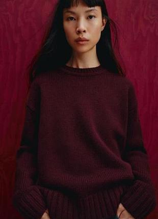 Вовняний светр оверсайз zara m/l