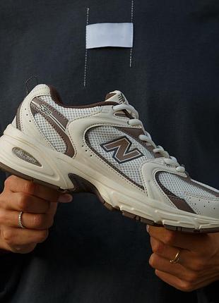 New balance 530 white
 beige brown