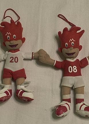Vintage euro 2008 mascot - м'які плюшеві вінтажні іграшки-талісмани євро 2008 - 13-14 см