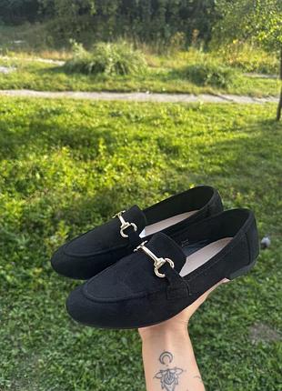 Базові чорні лофери 39р. 🖤🌸