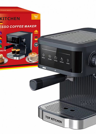 Кофеварка эспрессо со стэммером 1500вт 15 бар top kitchen.