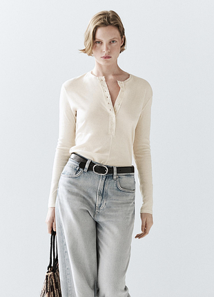 Женский лонгслив футболка massimo dutti (с биркой)