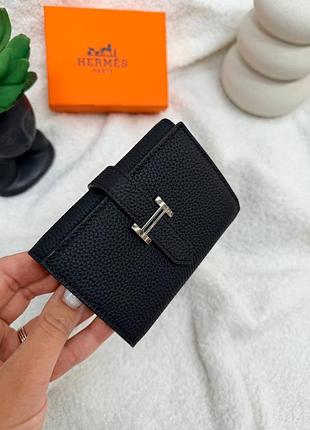 Кошелек женский кожа кожаный черный + коробка 🎁 / гаманець жіночий шкіра шкіряний чорний